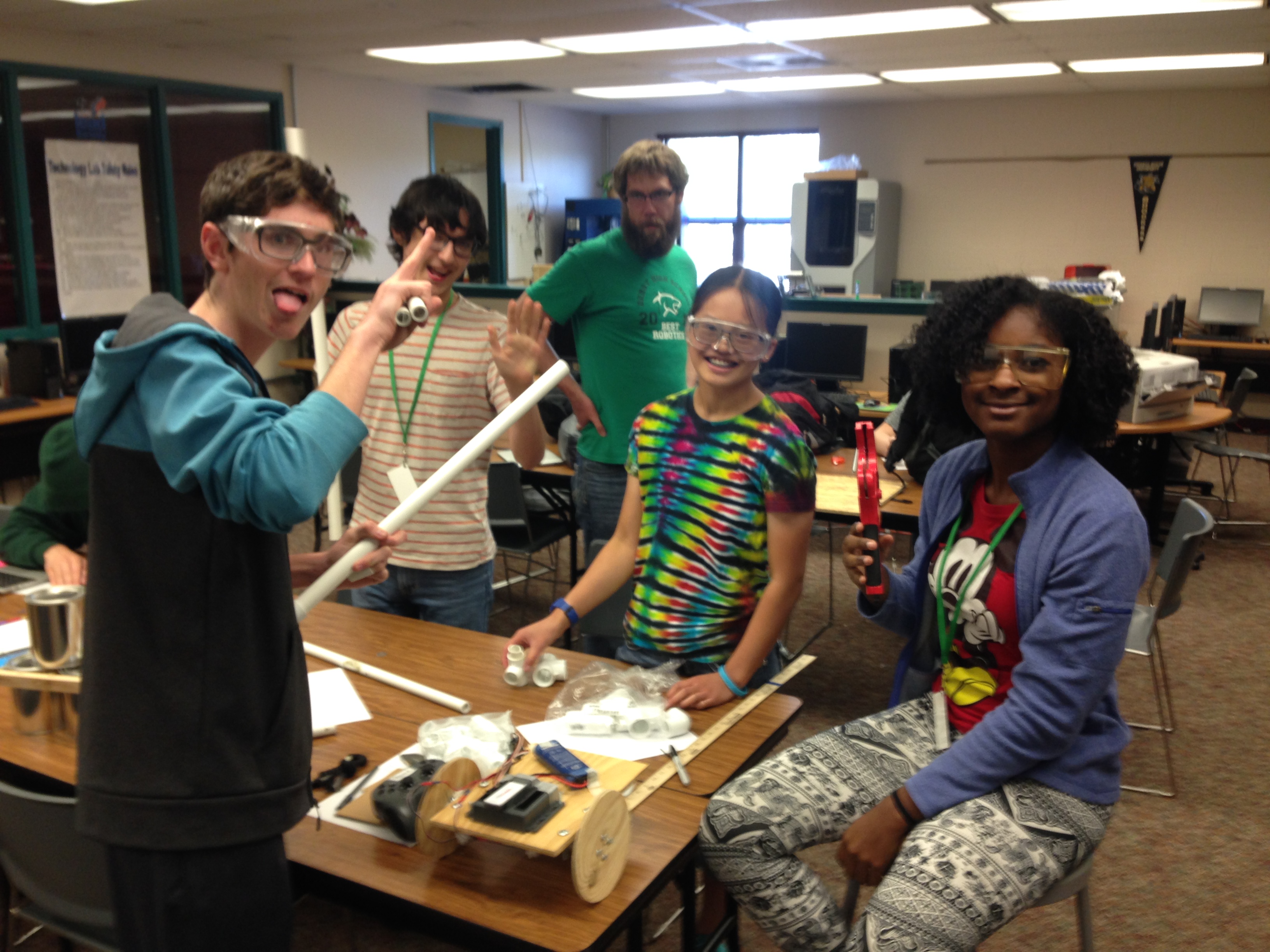 Group shot of the team